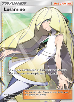 Lusamine - pokemon TCG Card