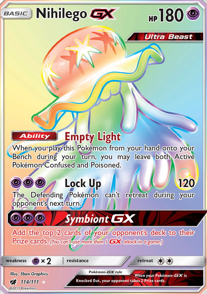 Nihilego GX - Pokémon TCG Card