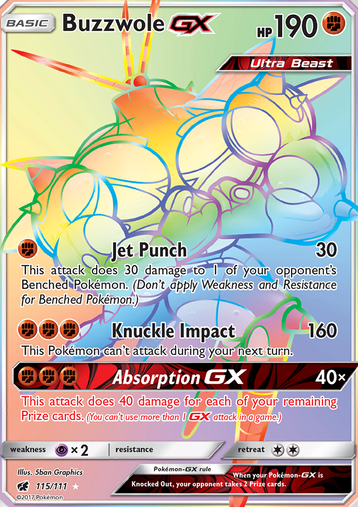 Buzzwole GX - Pokémon TCG Card