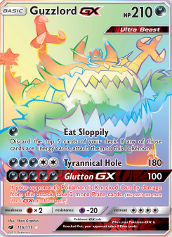 Guzzlord GX - pokemon TCG Card