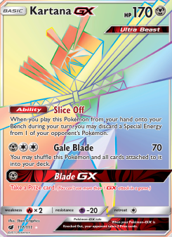 Kartana GX - pokemon TCG Card