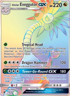 Alolan Exeggutor GX - pokemon TCG Card