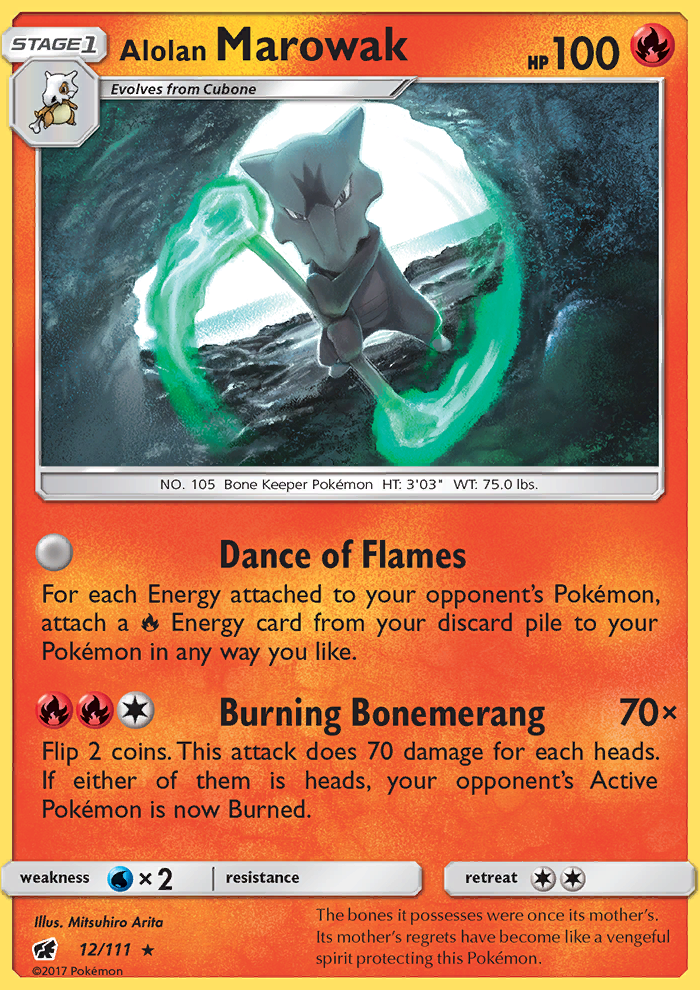 Alolan Marowak - Pokémon TCG Card