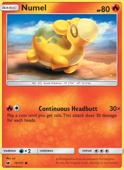 Numel - pokemon TCG Card