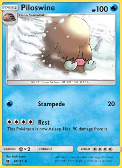 Piloswine - pokemon TCG Card