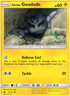 Alolan Geodude - pokemon TCG Card