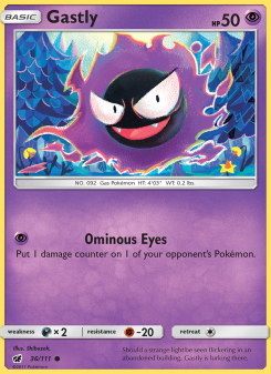 Gastly - pokemon TCG Card