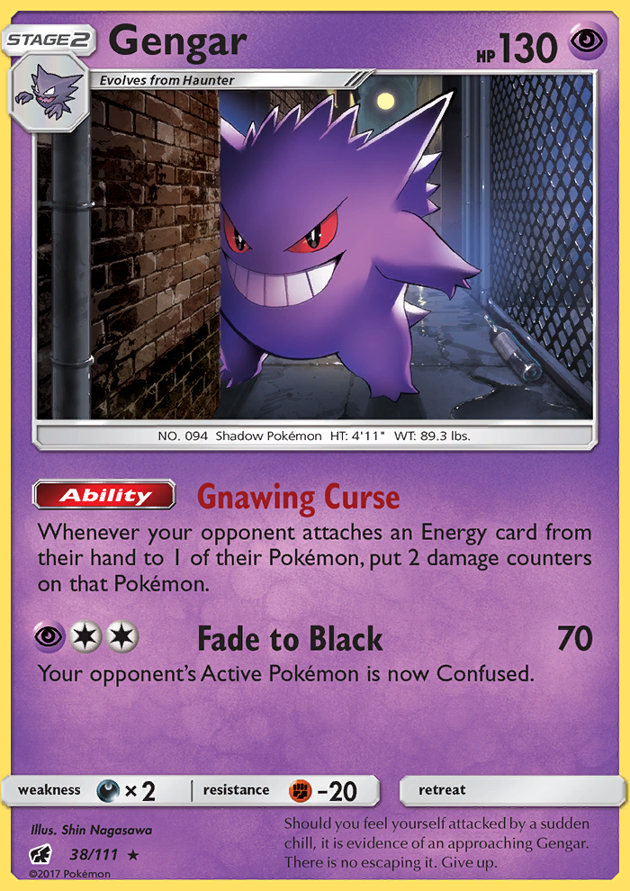 Gengar - Pokémon TCG Card