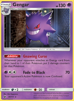 Gengar - pokemon TCG Card