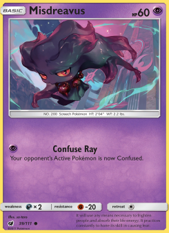 Misdreavus - pokemon TCG Card