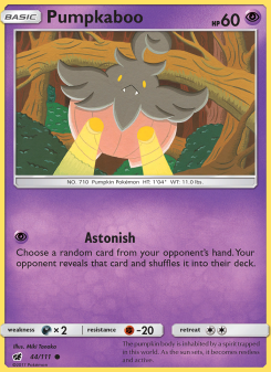 Pumpkaboo - pokemon TCG Card