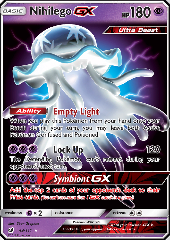 Nihilego GX - Pokémon TCG Card