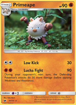 Primeape - pokemon TCG Card