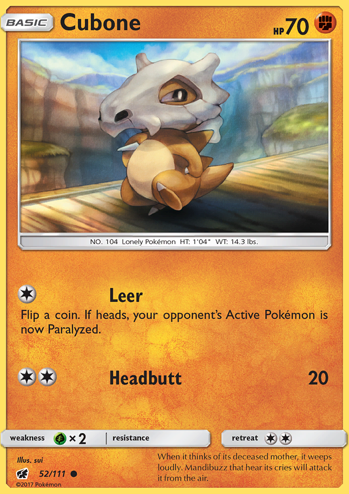 Cubone - Pokémon TCG Card