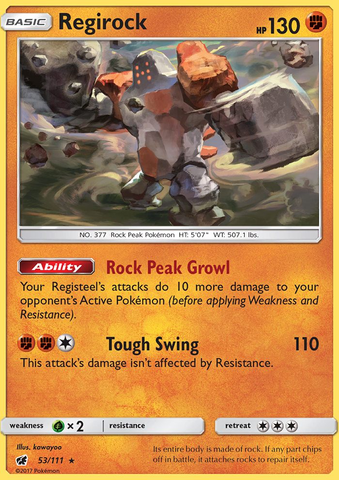 Regirock - Pokémon TCG Card