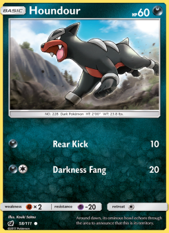 Houndour - pokemon TCG Card