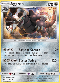 Aggron - pokemon TCG Card