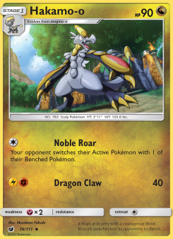 Hakamo-o - pokemon TCG Card