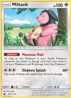 Miltank - pokemon TCG Card