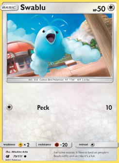 Swablu - pokemon TCG Card