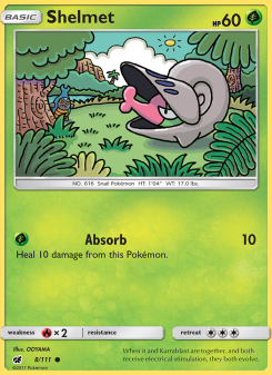 Shelmet - pokemon TCG Card