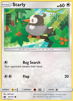 Starly - pokemon TCG Card