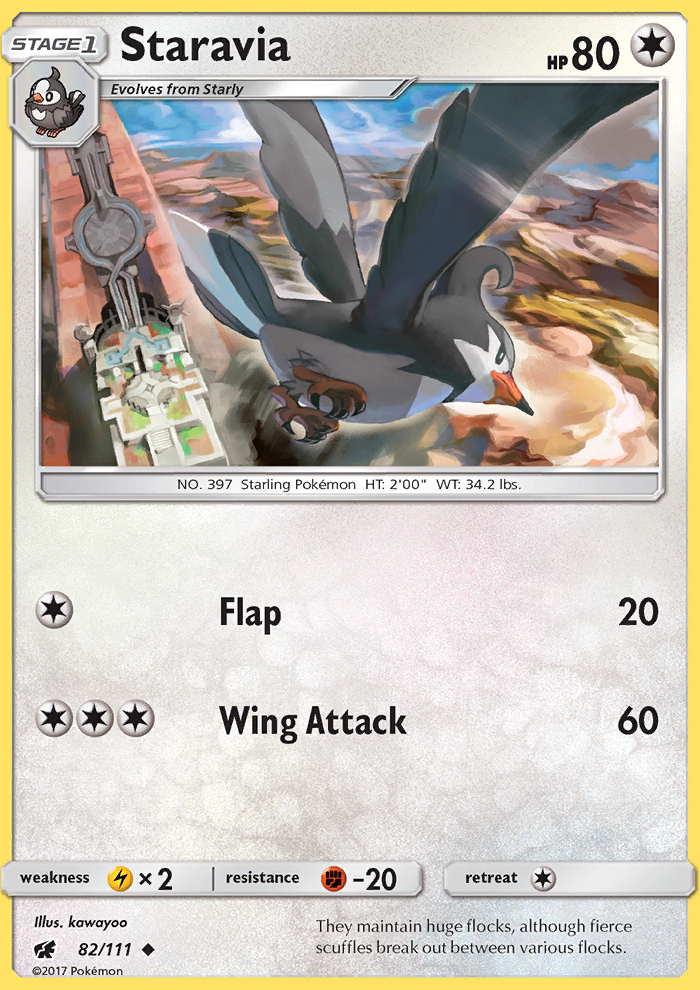 Staravia - Pokémon TCG Card