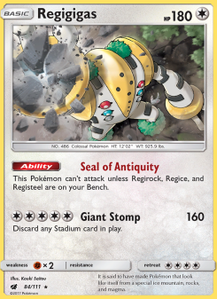 Regigigas - pokemon TCG Card