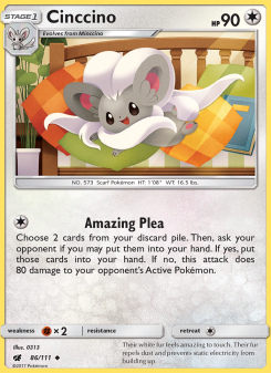 Cinccino - pokemon TCG Card