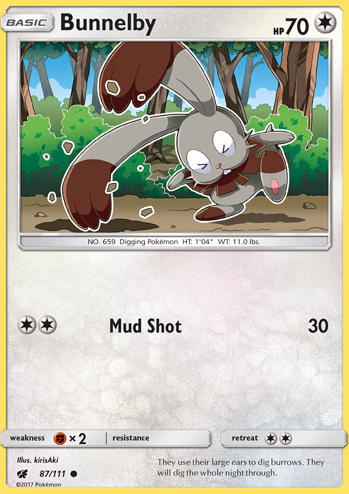 Bunnelby - Pokémon TCG Card