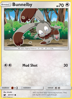 Bunnelby - pokemon TCG Card