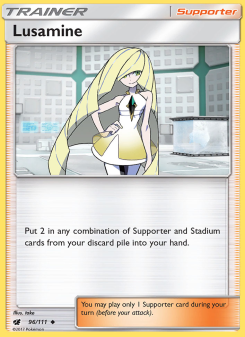 Lusamine - pokemon TCG Card