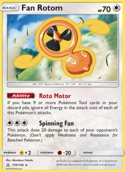 Fan Rotom - pokemon TCG Card
