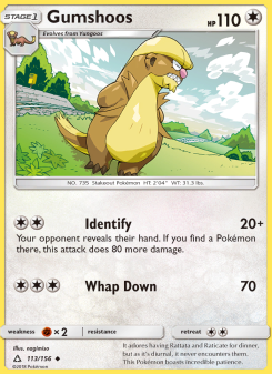 Gumshoos - pokemon TCG Card