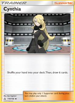 Cynthia - pokemon TCG Card