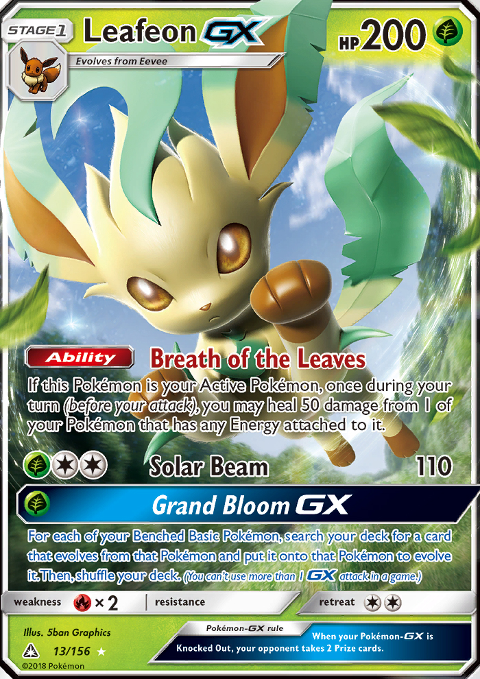 Leafeon GX - Pokémon TCG Card