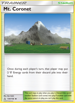 Mt. Coronet - pokemon TCG Card