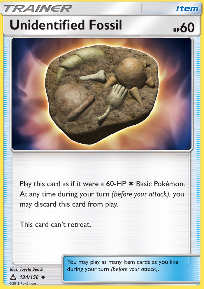 Unidentified Fossil - Pokémon TCG Card