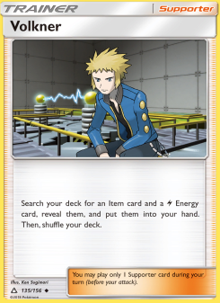 Volkner - pokemon TCG Card