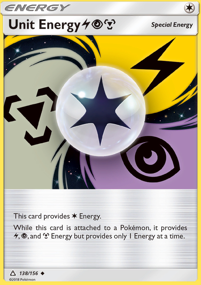 Unit Energy LightningPsychicMetal - Pokémon TCG Card