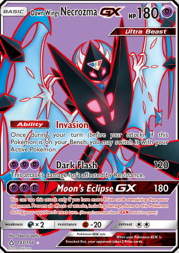 Dawn Wings Necrozma GX - Pokémon TCG Card