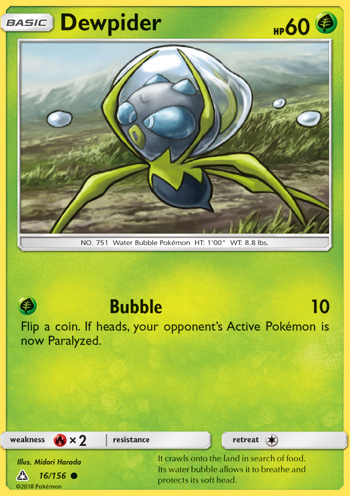 Dewpider - Pokémon TCG Card