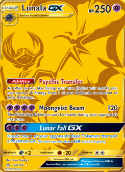 Lunala GX - pokemon TCG Card