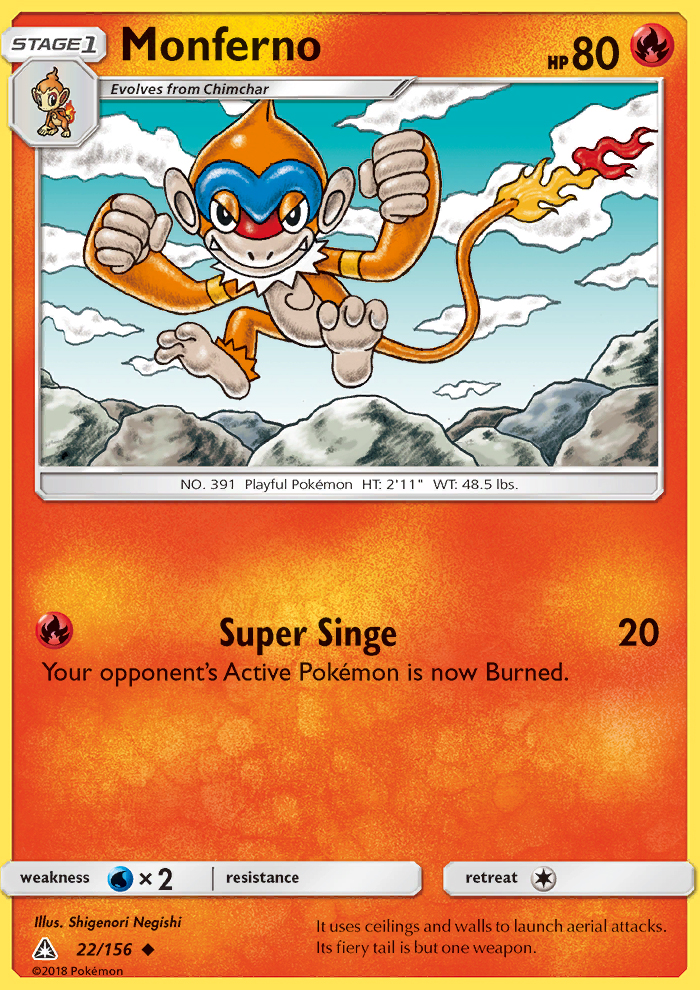 Monferno - Pokémon TCG Card