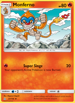 Monferno - pokemon TCG Card