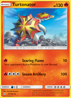 Turtonator - pokemon TCG Card