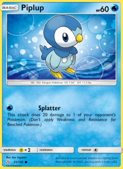 Piplup - pokemon TCG Card