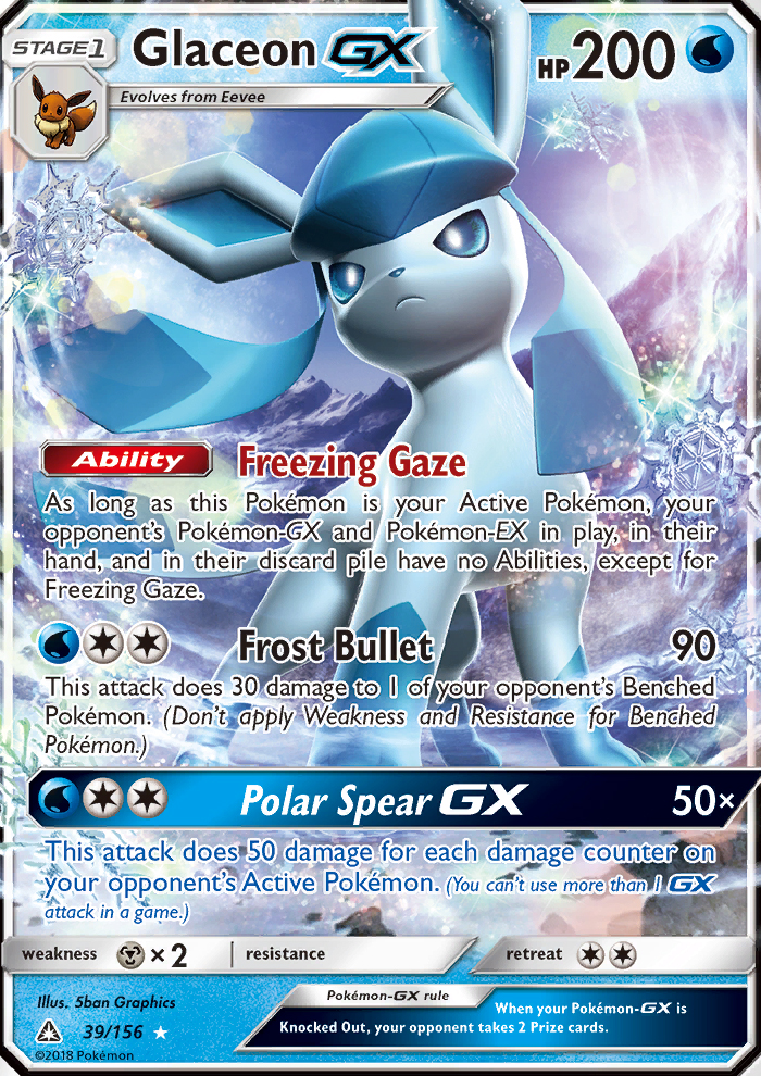 Glaceon GX - Pokémon TCG Card