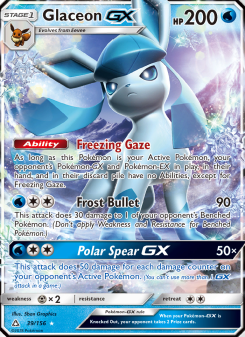 Glaceon GX - pokemon TCG Card