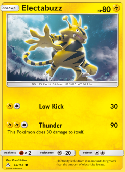 Electabuzz - pokemon TCG Card